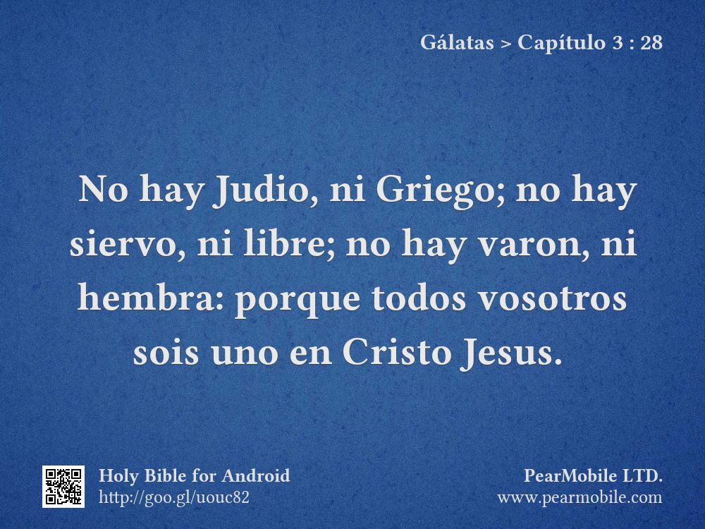 Gálatas, Capítulo 3:28